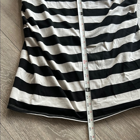 Maternity Striped Black and White Women's Dress - Picture 3 of 9